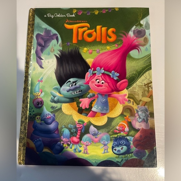 golden books Other - A big golden book dreamworks trolls in good condition